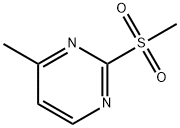 4-甲基-2-甲磺酰基嘧啶, 77166-01-9, 结构式