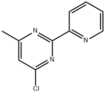 4-クロロ-6-メチル-2-(2-ピリジニル)ピリミジン 化学構造式