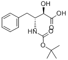 N-BOC-(2R,3R)-2-HYDROXY-3-AMINO-4-PHENYLBUTANOIC ACID Structure