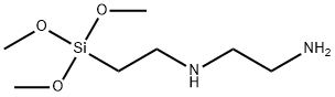 N-(3-三甲氧基硅基乙基)乙二胺, 7719-00-8, 结构式