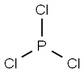 三氯化磷,7719-12-2,结构式