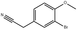 3-BROMO-4-METHOXYPHENYLACETONITRILE Struktur