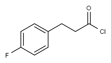 3-(4-フルオロフェニル)プロピオニルクロリド 化学構造式