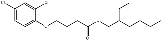 2-ethylhexyl 4-(2,4-dichlorophenoxy)butyrate Struktur