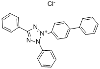 2,5-DIPHENYL-3-(P-DIPHENYL)TETRAZOLIUM CHLORIDE 结构式
