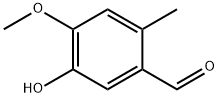 5-羟基-4-甲氧基-2-甲基苯甲醛, 7721-61-1, 结构式