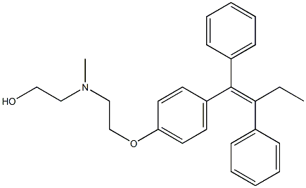 N-METHYL-N-(2-HYDROXYETHYL)TAMOXIFEN 结构式