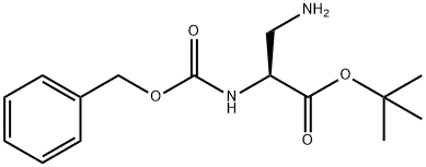 (S)-3-AMINO-2-CBZ-AMINO-PROPIONIC ACID TERT-BUTYL ESTER Struktur