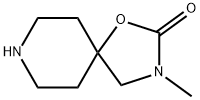 3-メチル-1-オキサ-3,8-ジアザスピロ[4.5]デカン-2-オン塩酸塩 化学構造式