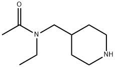 Acetamide,  N-ethyl-N-(4-piperidinylmethyl)- Struktur