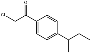 Ethanone, 2-chloro-1-[4-(1-methylpropyl)phenyl]- (9CI) Structure