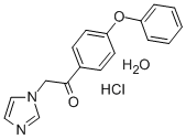 N-((4-Phenoxybenzoyl)methyl)imidazole hydrochloride hydrate Structure