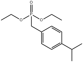 1-(DIETHYLPHOSPHONOMETHYL)-4-ISOPROPYLBENZENE Struktur