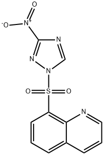 1-(8-喹啉磺酰基)-3-硝基-1H-1,2,4-三唑 结构式
