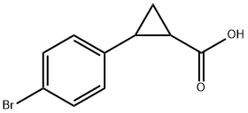 2-(4-Bromophenyl)cyclopropanecarboxylic acid Structure