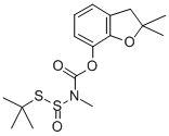 Carbamic acid, ((1,1-dimethylethyl)thio)sulfinyl)methyl)-, 2,3-dihydro -2,2-dimethyl-7-benzofuranyl ester Structure