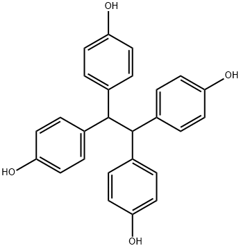 1,1,2,2-テトラキス(4-ヒドロキシフェニル)エタン 化学構造式