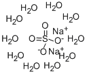 SODIUM SULFATE DECAHYDRATE Structure