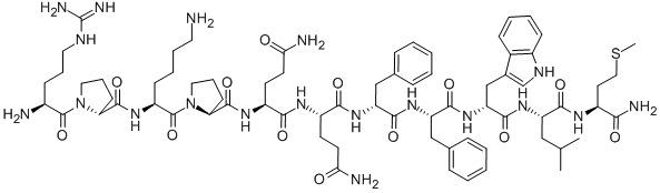 (D-PRO2,D-PHE7,D-TRP9)-SUBSTANCE P, 77275-70-8, 结构式
