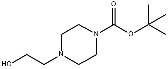 叔丁基-4-(2-羟乙基)哌嗪-1-羧酸酯, 77279-24-4, 结构式