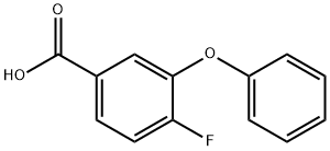 4-fluoro-3-phenoxy benzoic acid Struktur