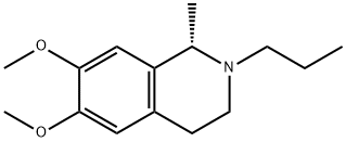 (1S)-6,7-ジメトキシ-1-メチル-2-プロピル-1,2,3,4-テトラヒドロイソキノリン 化学構造式