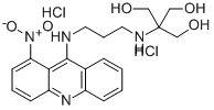 1,3-Propanediol, 2-(hydroxymethyl)-2-((3-((1-nitro-9-acridinyl)amino)p ropyl)amino)-, dihydrochloride Structure