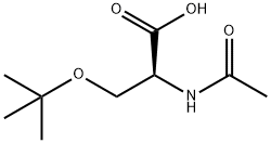 N-乙酰-O-叔丁基-L-丝氨酸,77285-09-7,结构式