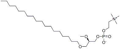 1-O-十八烷基-2-O-甲基-SN-甘油-3-磷酸,77286-66-9,结构式