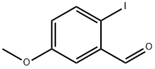 2-ヨード-5-メトキシベンズアルデヒド 化学構造式