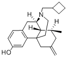 17-(シクロブチルメチル)-8β-メチル-6-メチレンモルフィナン-3-オール 化学構造式
