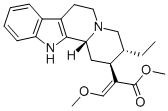 (E)-2-[(3β-エチル-1,2,3,4,6,7,12,12bα-オクタヒドロインドロ[2,3-a]キノリジン)-2α-イル]-3-メトキシアクリル酸メチル 化学構造式