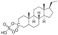 3-hydroxypregnan-3-one 3-sulfate Struktur