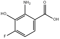 4-fluoro-3-hydroxyanthranilic acid Structure