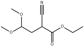 ETHYL 2-CYANO-4,4-DIMETHOXYBUTANOATE Structure