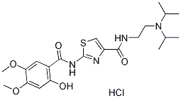 Acotiamide hydrochloride trihydrate Struktur