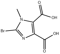 2-BROMO-1-METHYL-1H-IMIDAZOLE-4,5-DICARBOXYLIC ACID Structure