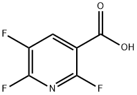 2,5,6-Trifluoro-nicotinic acid Struktur