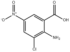 2-AMINO-3-CHLORO-5-NITROBENZOIC ACID Structure