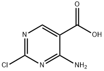 4-氨基-2-氯嘧啶-5-羧酸, 773109-69-6, 结构式