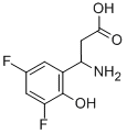 3-AMINO-3-(3,5-DIFLUORO-6-HYDROXY-PHENYL)-PROPIONIC ACID Struktur