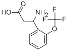 3-AMINO-3-(2-TRIFLUOROMETHOXY-PHENYL)-PROPIONIC ACID Structure
