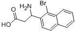 3-AMINO-3-(1-BROMONAPHTHALEN-2-YL)-PROPIONIC ACID Structure