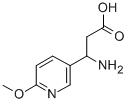 3-AMINO-3-(6-METHOXY-PYRIDIN-3-YL)-PROPIONIC ACID Structure