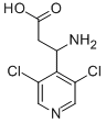 3-AMINO-3-(3,5-DICHLORO-PYRIDIN-4-YL)-PROPIONIC ACID 结构式