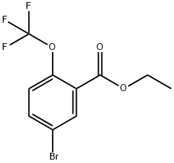 5-溴-2-(三氟甲氧基)苯甲酸乙酯 结构式
