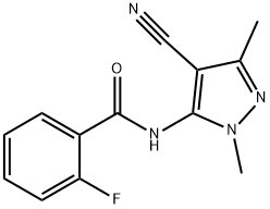 Benzamide, N-(4-cyano-1,3-dimethyl-1H-pyrazol-5-yl)-2-fluoro- (9CI)|