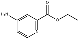 2-ピリジンカルボン酸, 4-アミノ-, エチルエステル 化学構造式