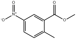 2-甲基-5-硝基苯甲酸甲酯, 77324-87-9, 结构式