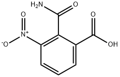 2-氨基甲酰基-3-硝基苯甲酸 结构式